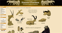 Desktop Screenshot of hauser-tierformen.de