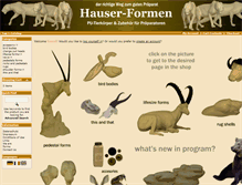 Tablet Screenshot of hauser-tierformen.de